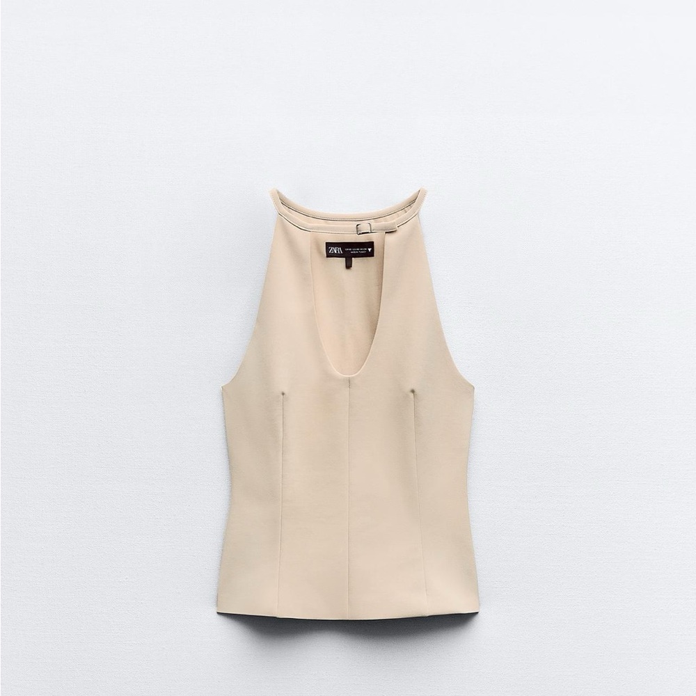 Zara stretch halter top